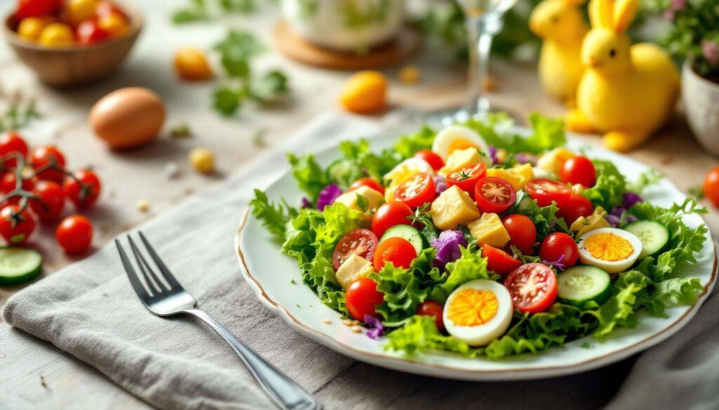 Ta wielkanocna sałatka wygląda pięknie na stole. Smakuje jeszcze lepiej niż wygląda