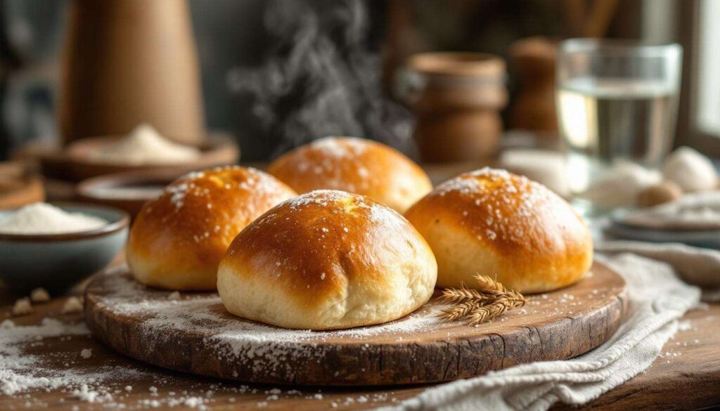 Te bułki wychodzą chrupiące jak z piekarni. Wystarczy wstawić do piekarnika jedno naczynie z wodą