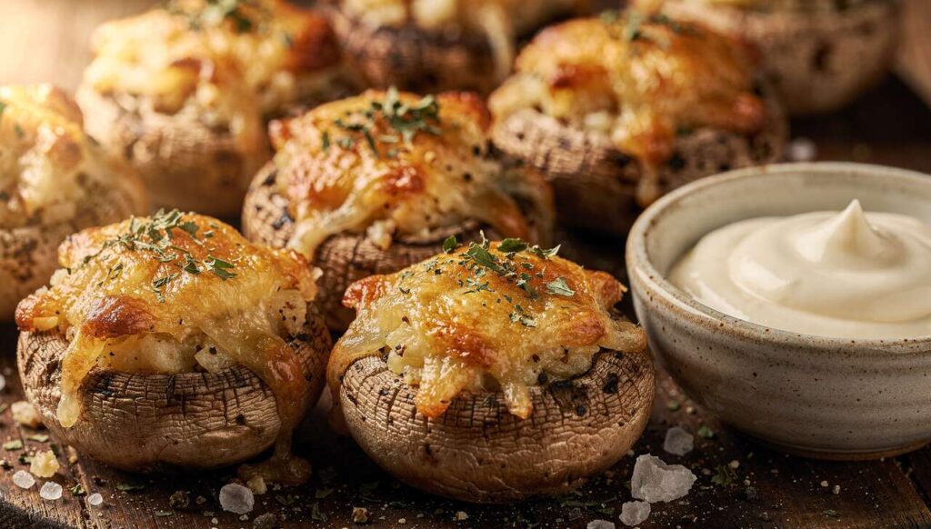 Pieczarki nadziewane serem i czosnkiem: piekę 15 minut i znikają ze stołu jako pierwsze
