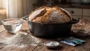 Piekę chleb z garnka bez wyrabiania. Potrzebuję 5 minut pracy i 12 godzin cierpliwości