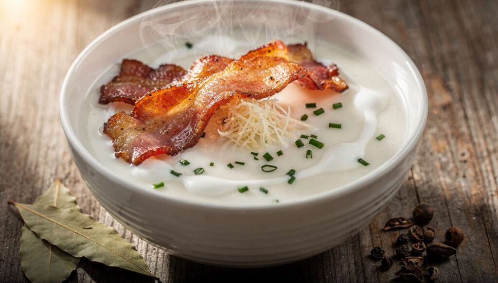 Zupa chrzanowa na wędzonym boczku: alternatywa dla żurku, która co roku zaskakuje gości