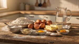 Ciasto drożdżowe na babkę stawiam wieczorem. Rano jest gotowe do pieczenia bez wyrabiania