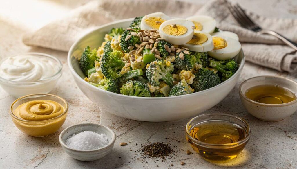 Sałatka z brokuła i jajka: 5 minut przygotowania i więcej białka niż w kotlecie schabowym