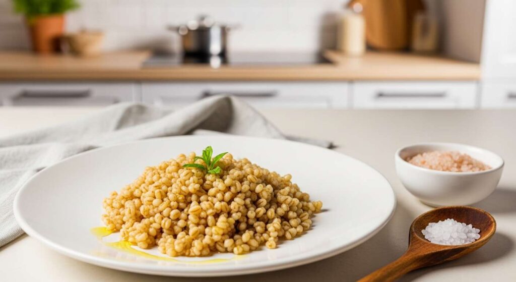 Kaszę jaglaną gotuję na sypko bez mieszania. Sekret to proporcja wody 1:2